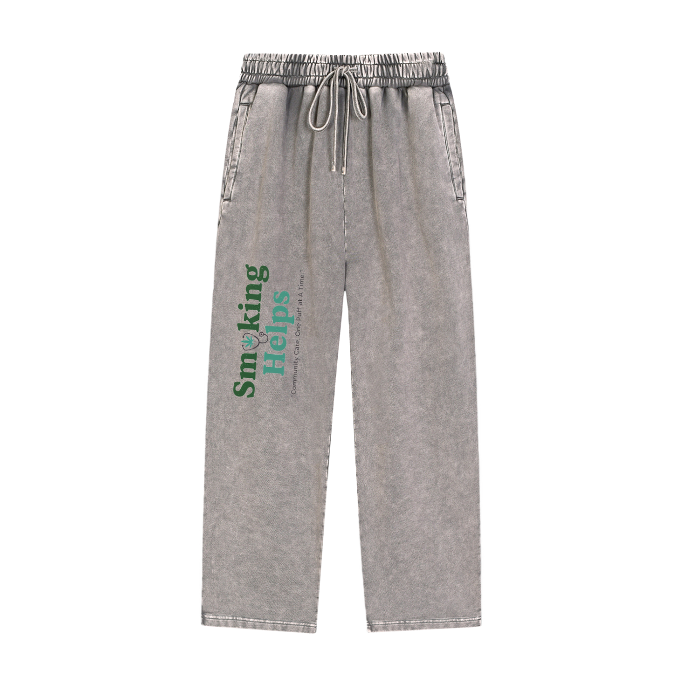 Smoking Helps Snow Wash Heavyweight Sweatpants