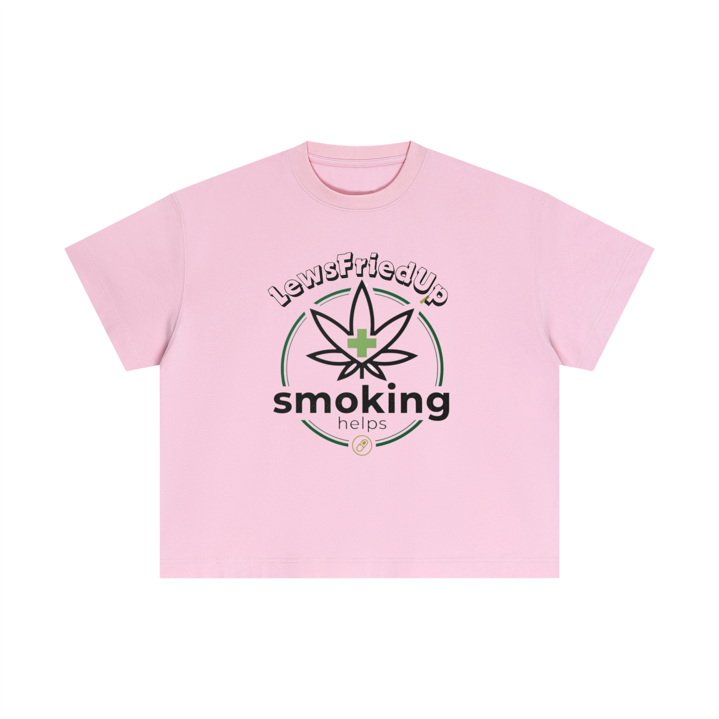 Lewsfriedup X Smoking Helps Collab - Essential Cotton T-shirt