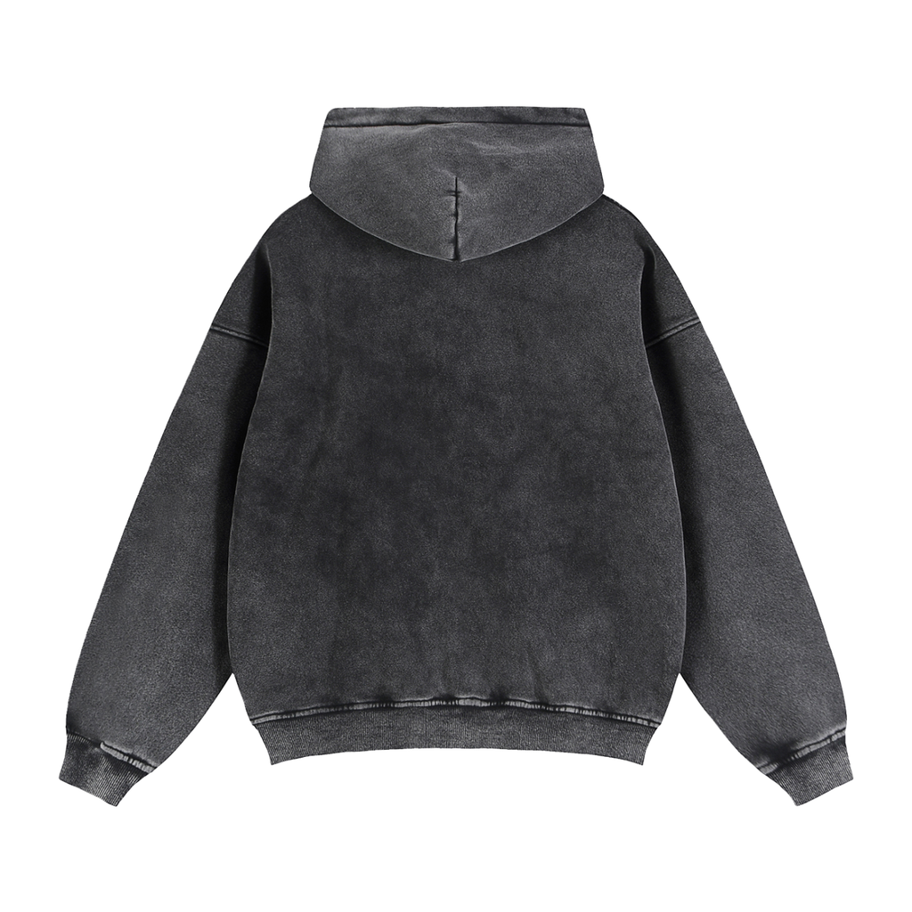 Smoking Helps Through Boxy Fleece Hoodie