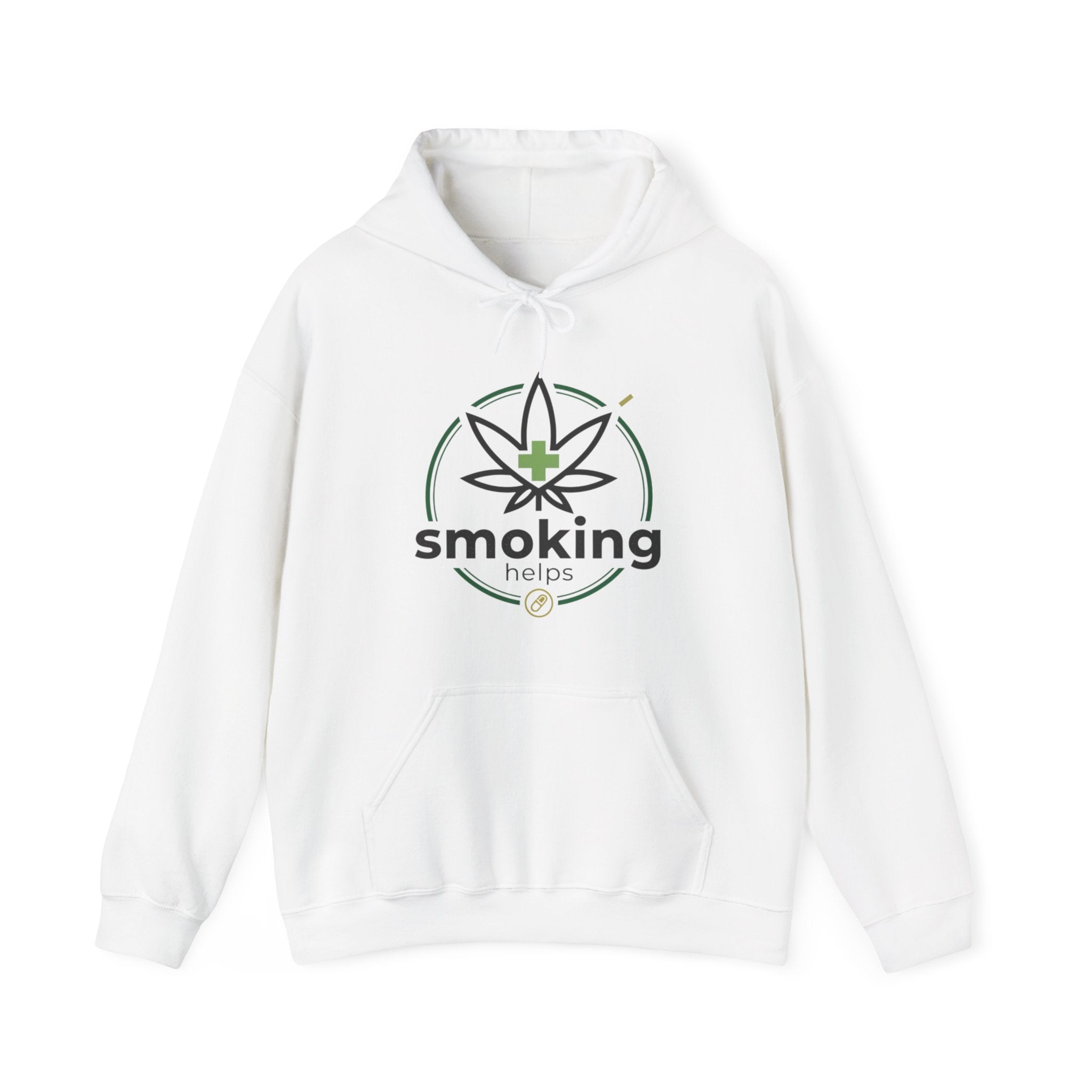 Hoodie — Smoking Helps Logo Pullover