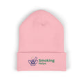 Smoking Helps Embroidered Beanie - Cuffed Knit Hat