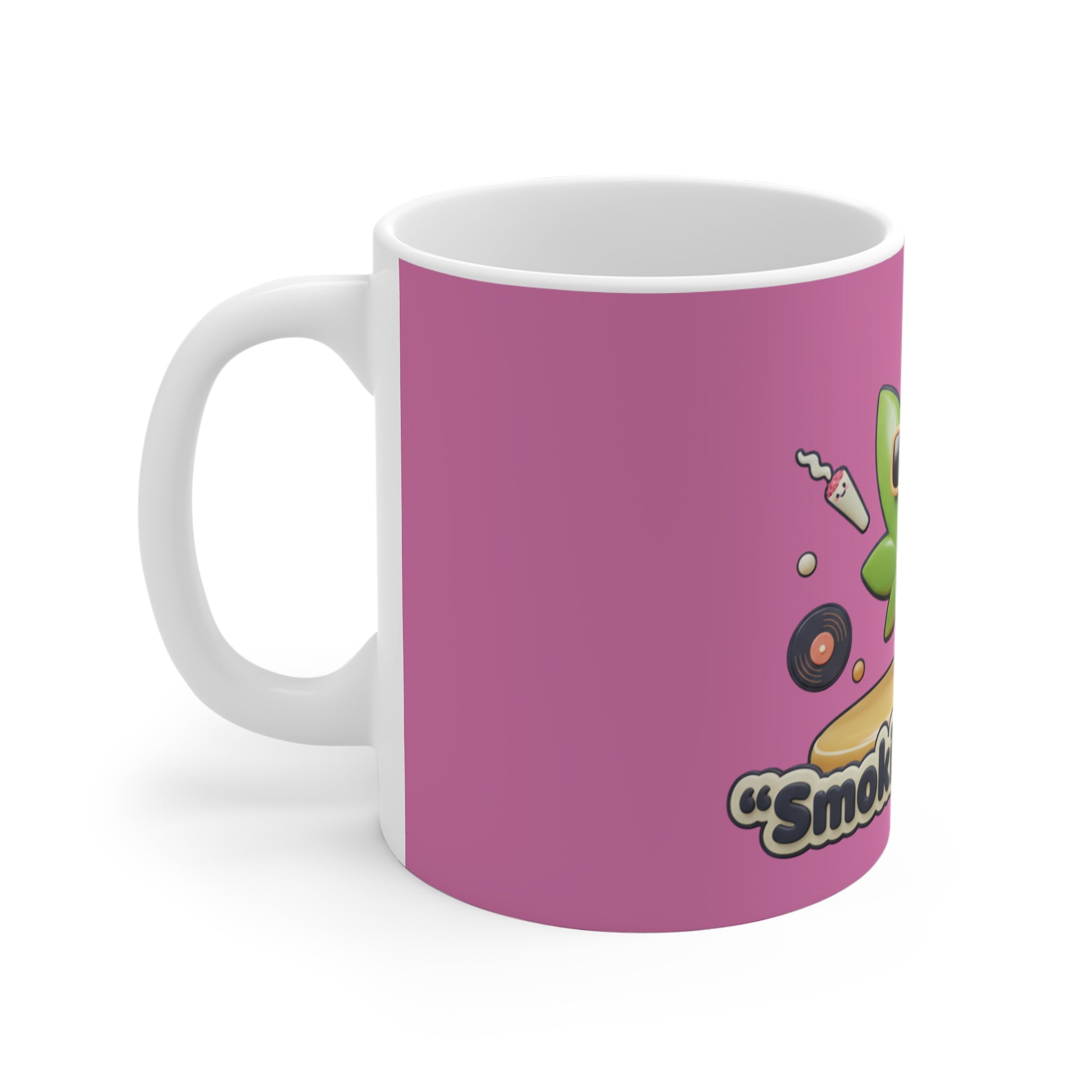 Mug — 'Smoking Helper' Cute Cannabis Leaf Coffee Mug
