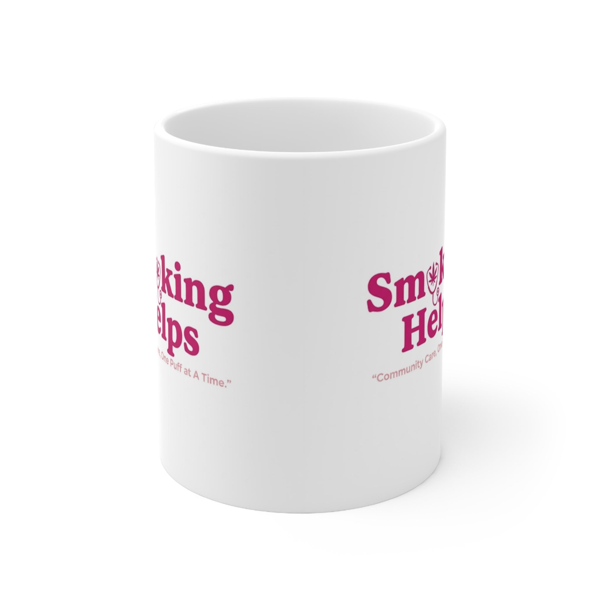 Smoking Helps Mug Season Two Pink