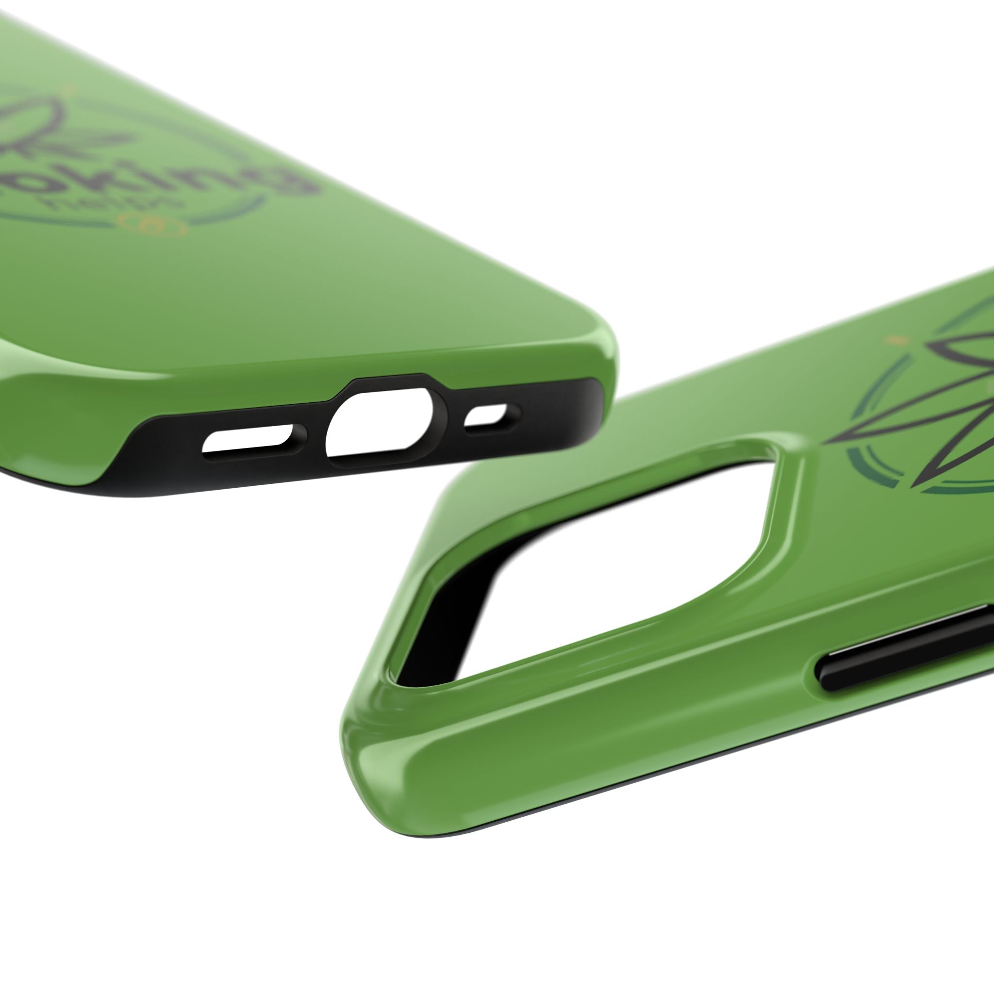 Tough Phone Case — 'Smoking Helps' Cannabis Leaf Protective Cover