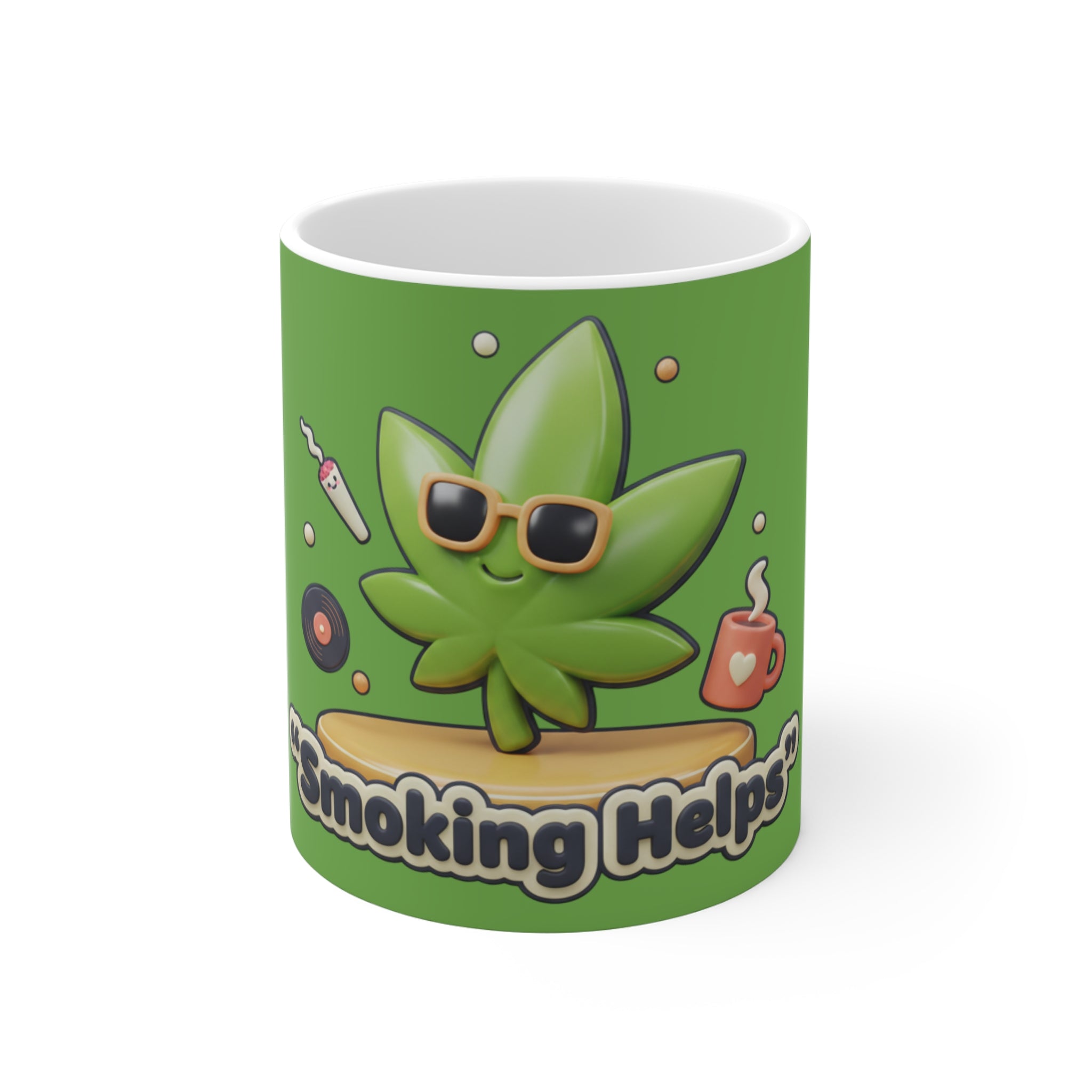 Smoking Helps Mug - Green