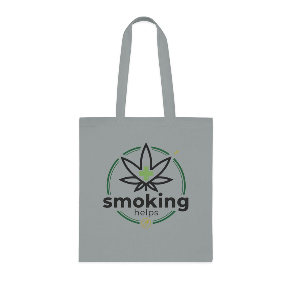 Smoking Leafs Canvas Tote Bag – Eco-Friendly Cannabis Leaf Grocery & Market Tote