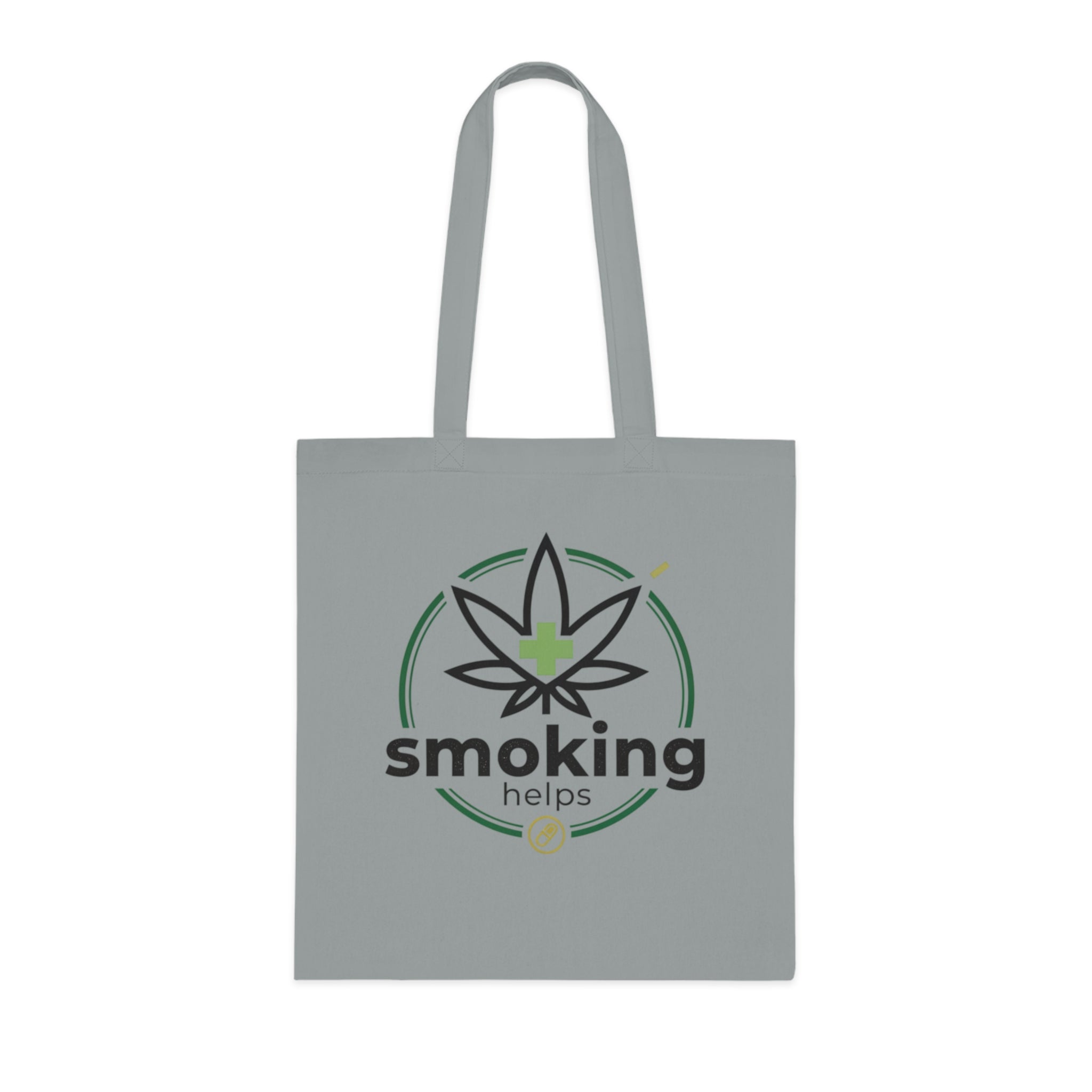 Smoking Leafs Canvas Tote Bag – Eco-Friendly Cannabis Leaf Grocery & Market Tote