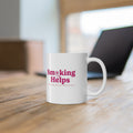 Smoking Helps Mug Season Two Pink