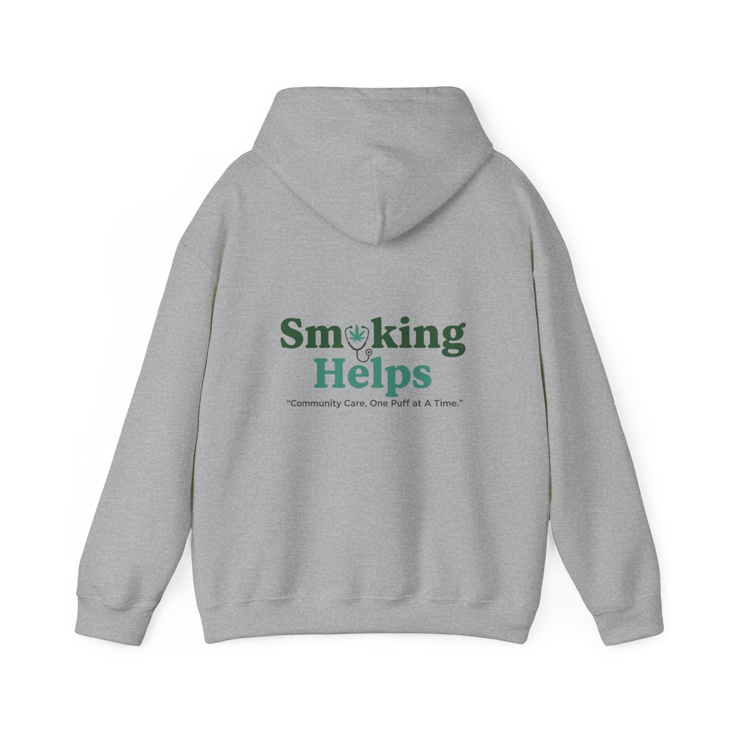 Hoodie — Smoking Helps Logo Pullover