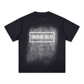 Square Patch Smoking Helps Box Logo Washed T-Shirt