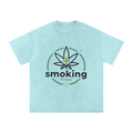 Smoking Helps Snow Washed Oversized Cotton T-Shirt