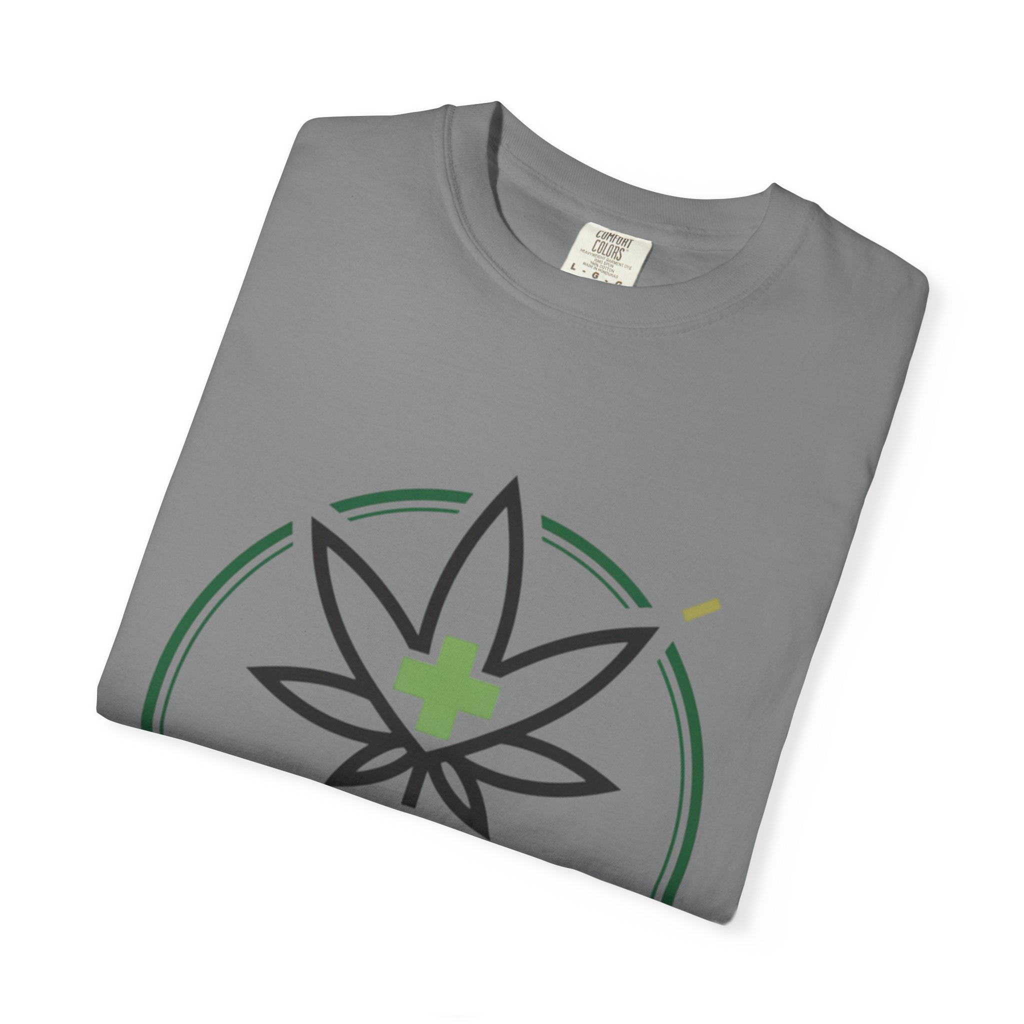Smoking Helps Cannabis Leaf Tee — Medicinal Marijuana Graphic T-Shirt