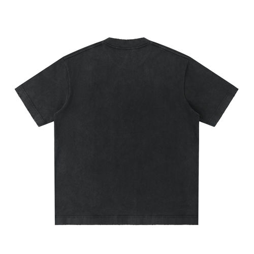 Heavyweight Vintage Washed Frayed T-Shirt S Branded