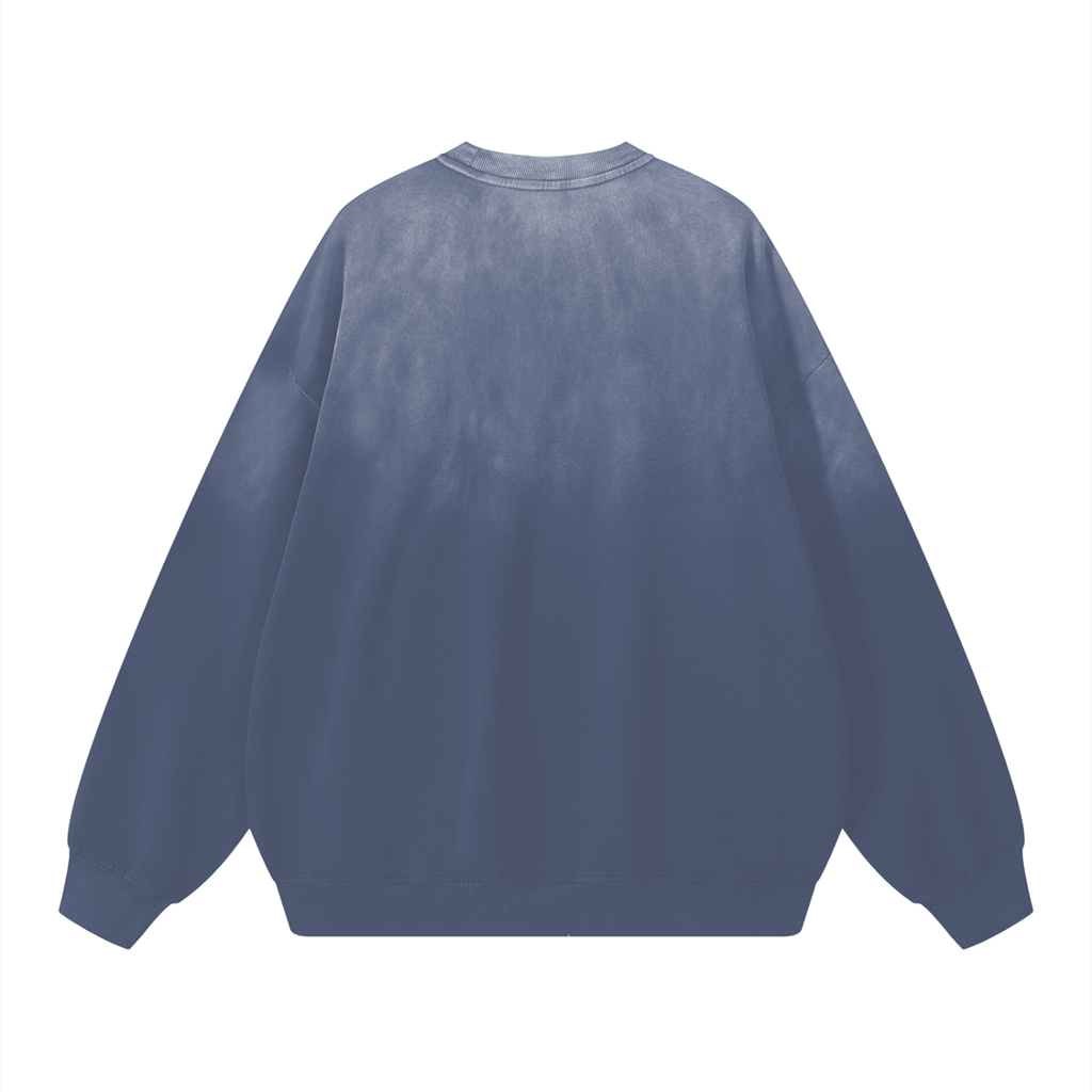 Smoking Helps Sunfade Drop-Shoulder Cotton Sweatshirt
