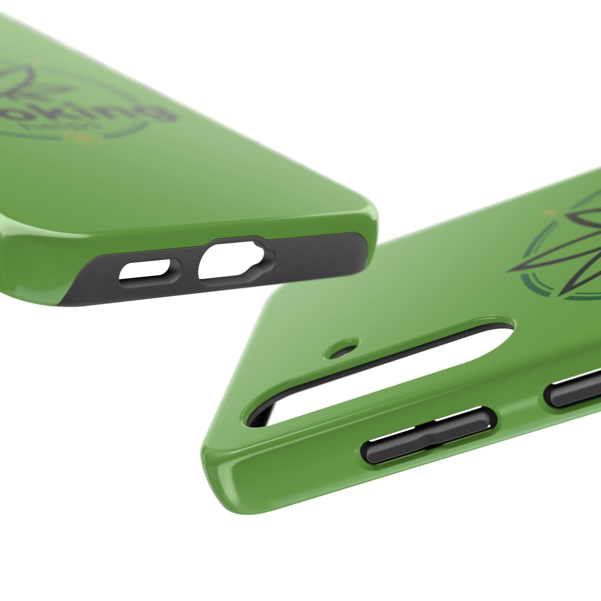 Tough Phone Case — 'Smoking Helps' Cannabis Leaf Protective Cover