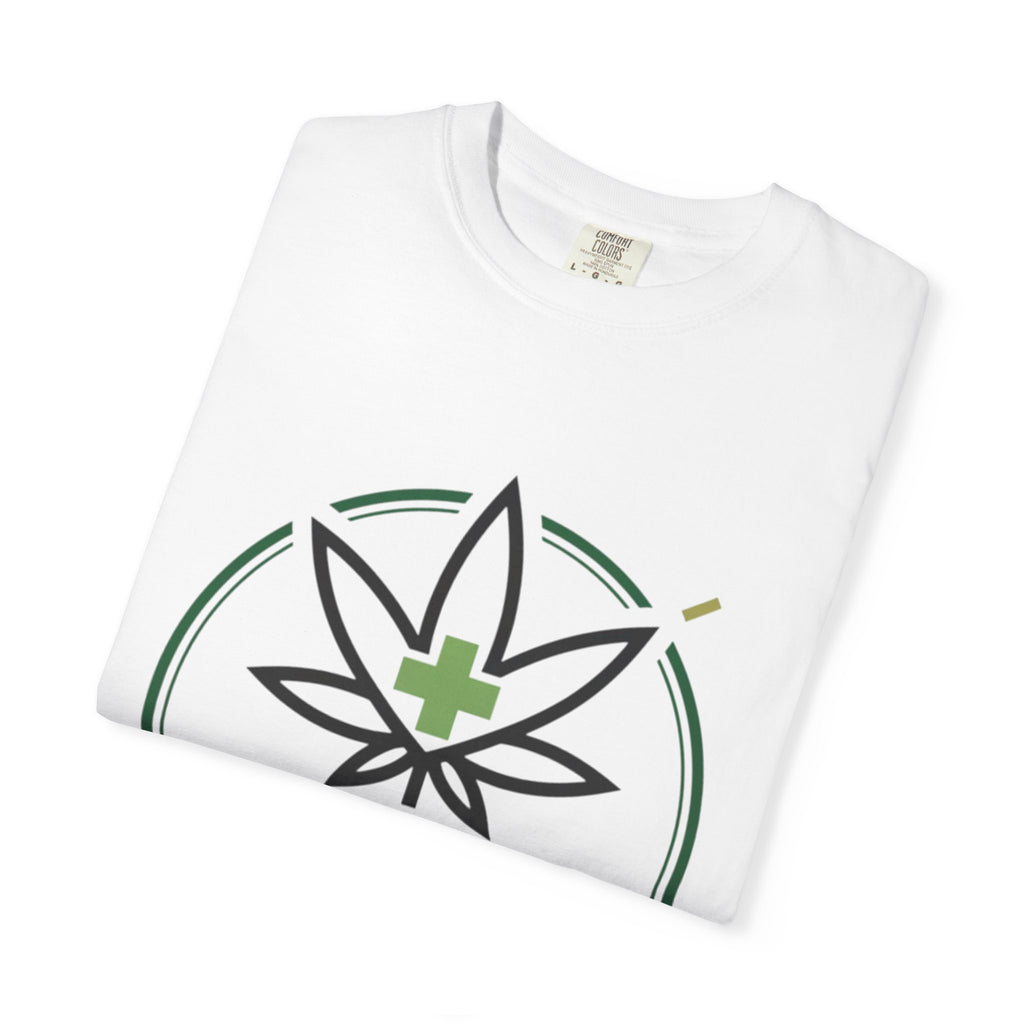 Smoking Helps Cannabis Leaf Tee — Medicinal Marijuana Graphic T-Shirt