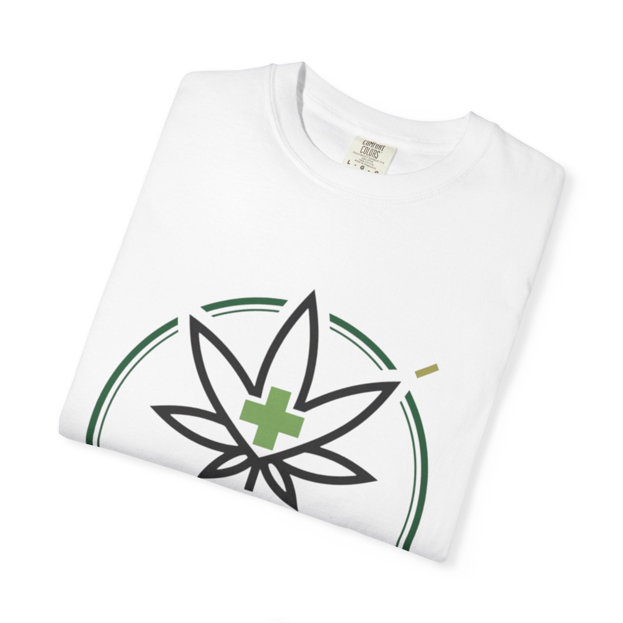 Smoking Helps Cannabis Leaf Tee — Medicinal Marijuana Graphic T-Shirt