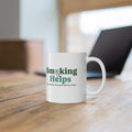 Smoking Helps Mug Season Two Green
