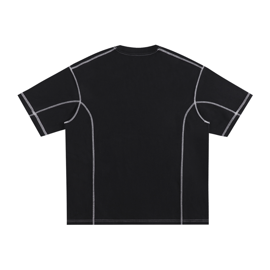 Smoking Helps Honey Dripping Logo Contrast-Stitched Cotton T-Shirt