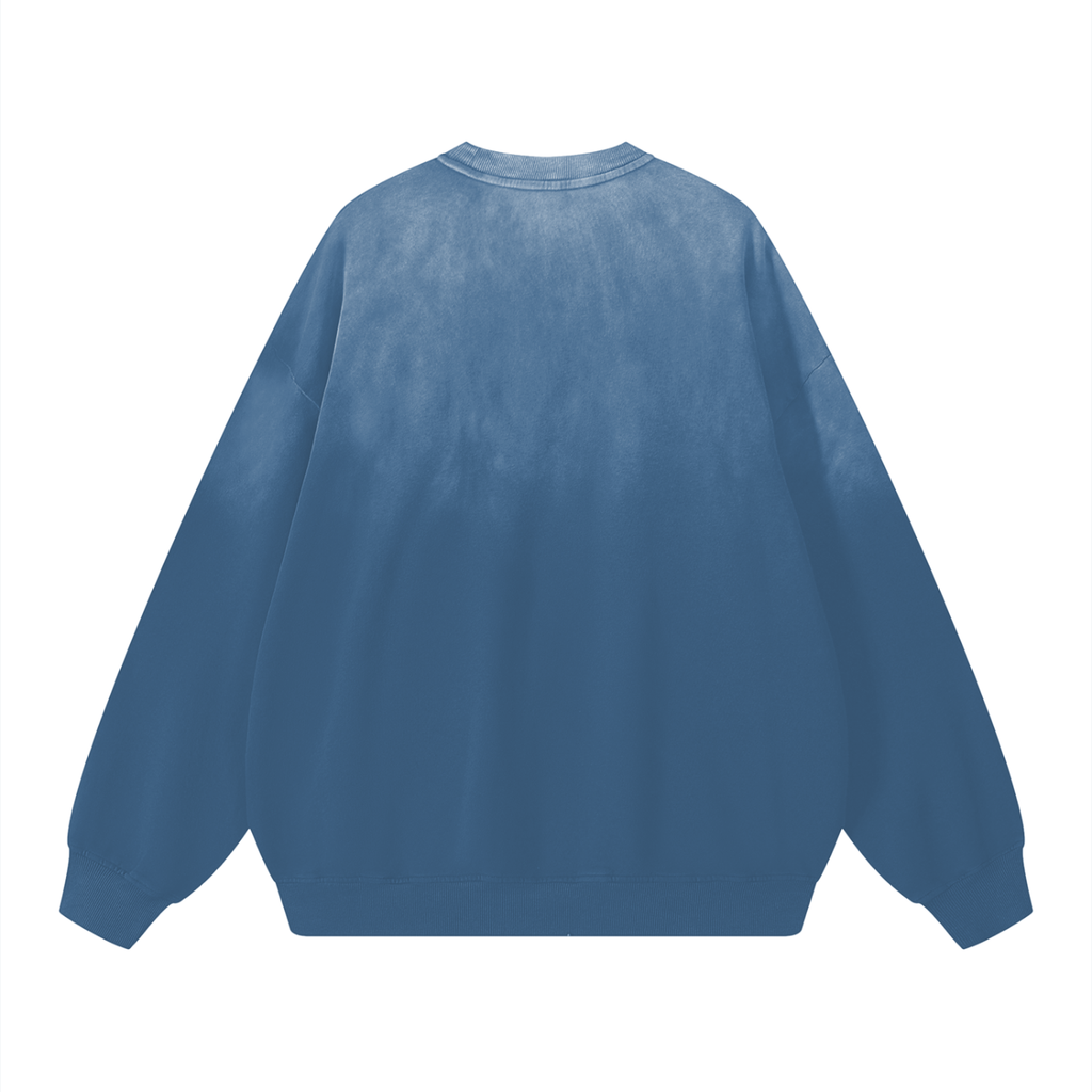 Smoking Helps Sunfade Drop-Shoulder Cotton Sweatshirt