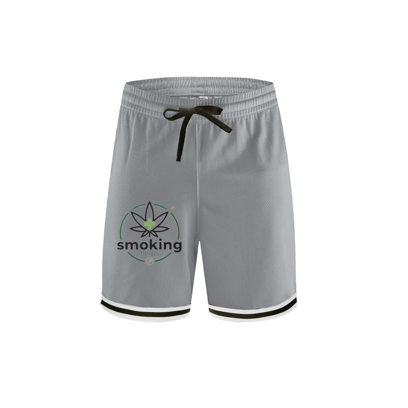 Smoking Helps Classic Stripe Trim Basketball Shorts