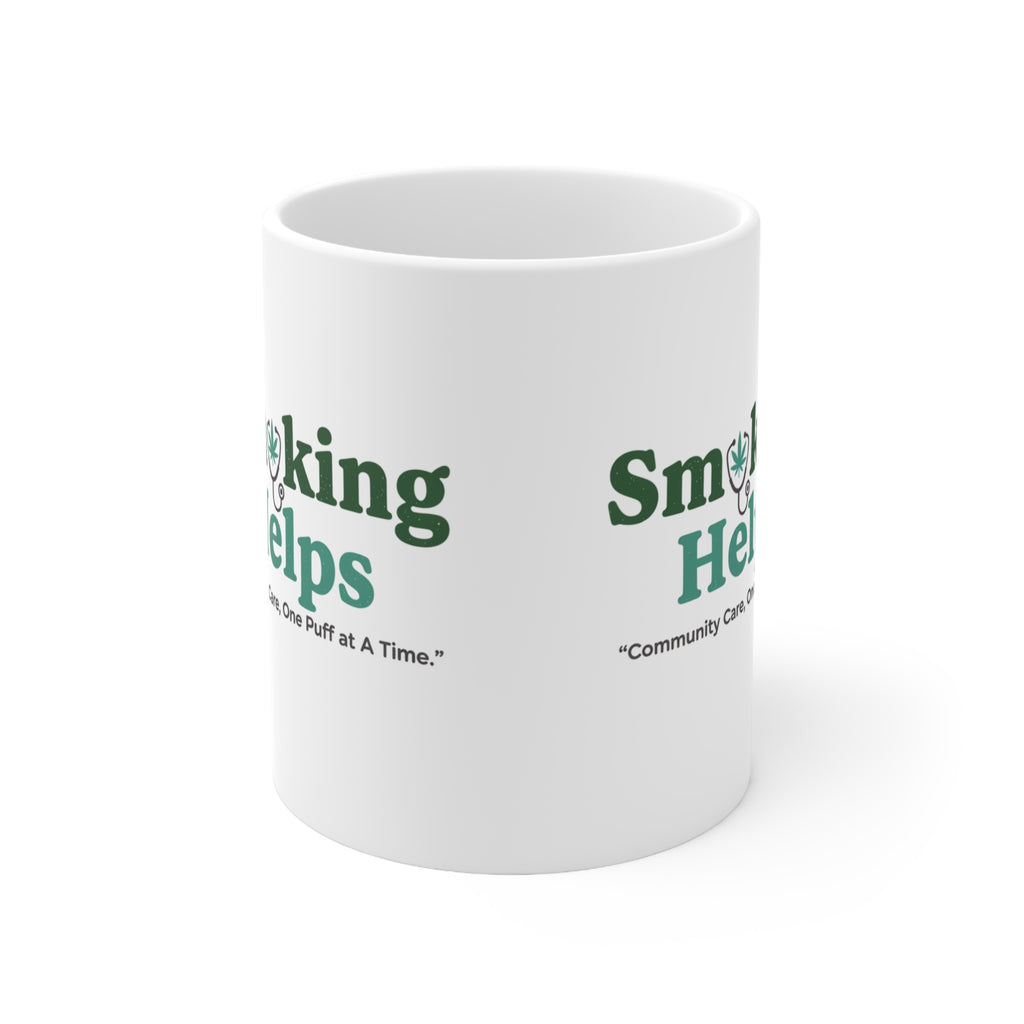 Smoking Helps Mug Season Two Green