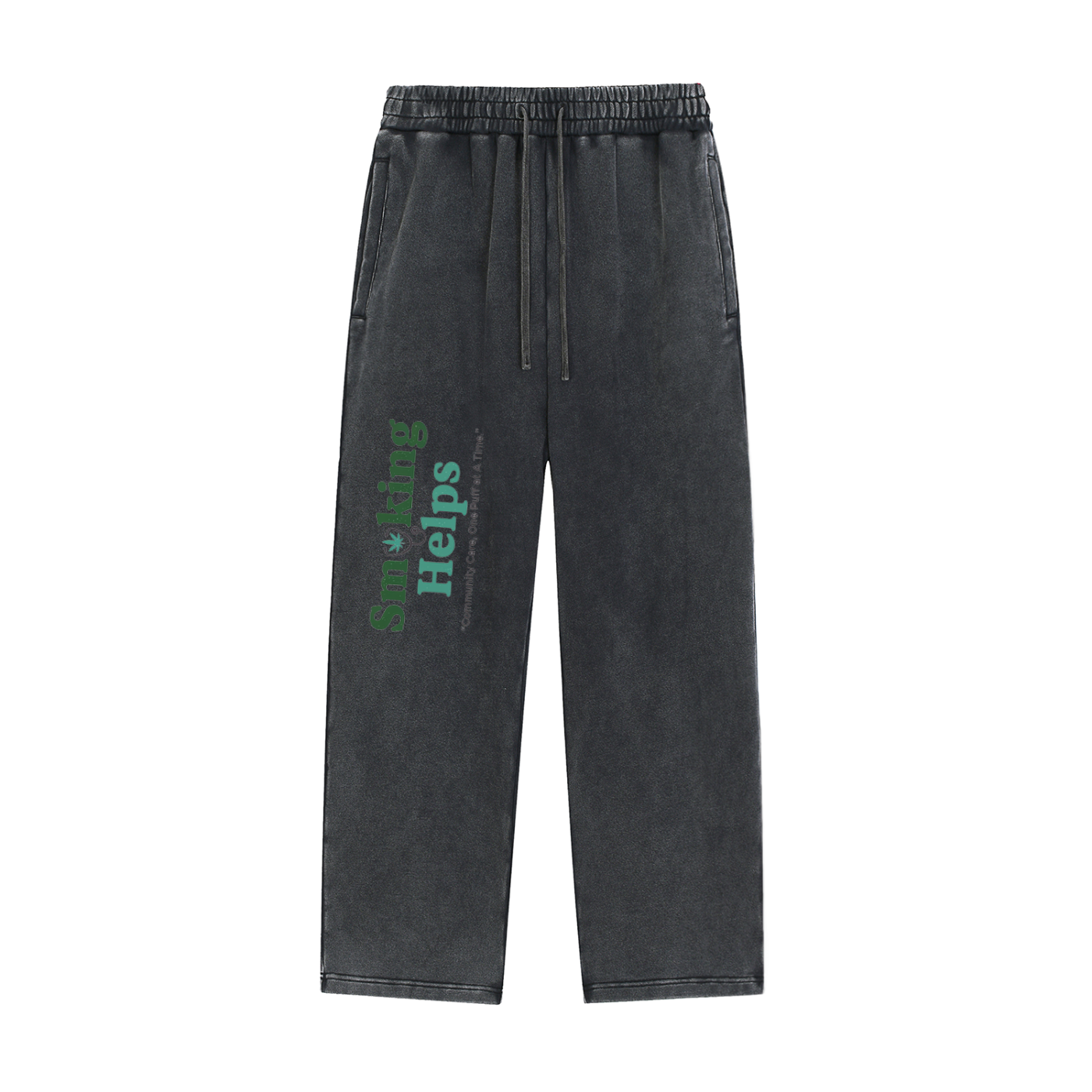 Smoking Helps Snow Wash Heavyweight Sweatpants