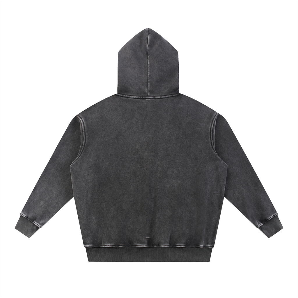 Smoking Helps Snow Wash Fleece Oversize Hoodie