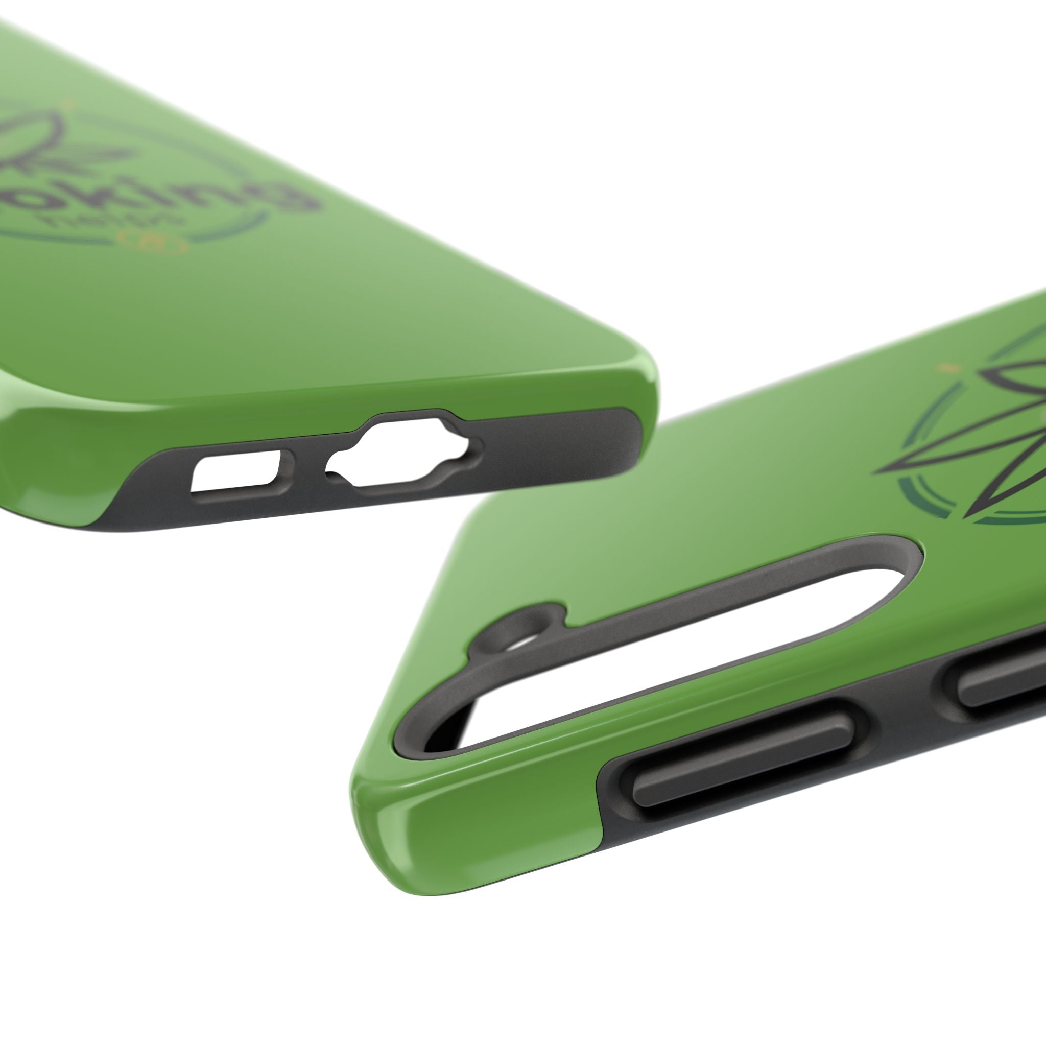 Tough Phone Case — 'Smoking Helps' Cannabis Leaf Protective Cover