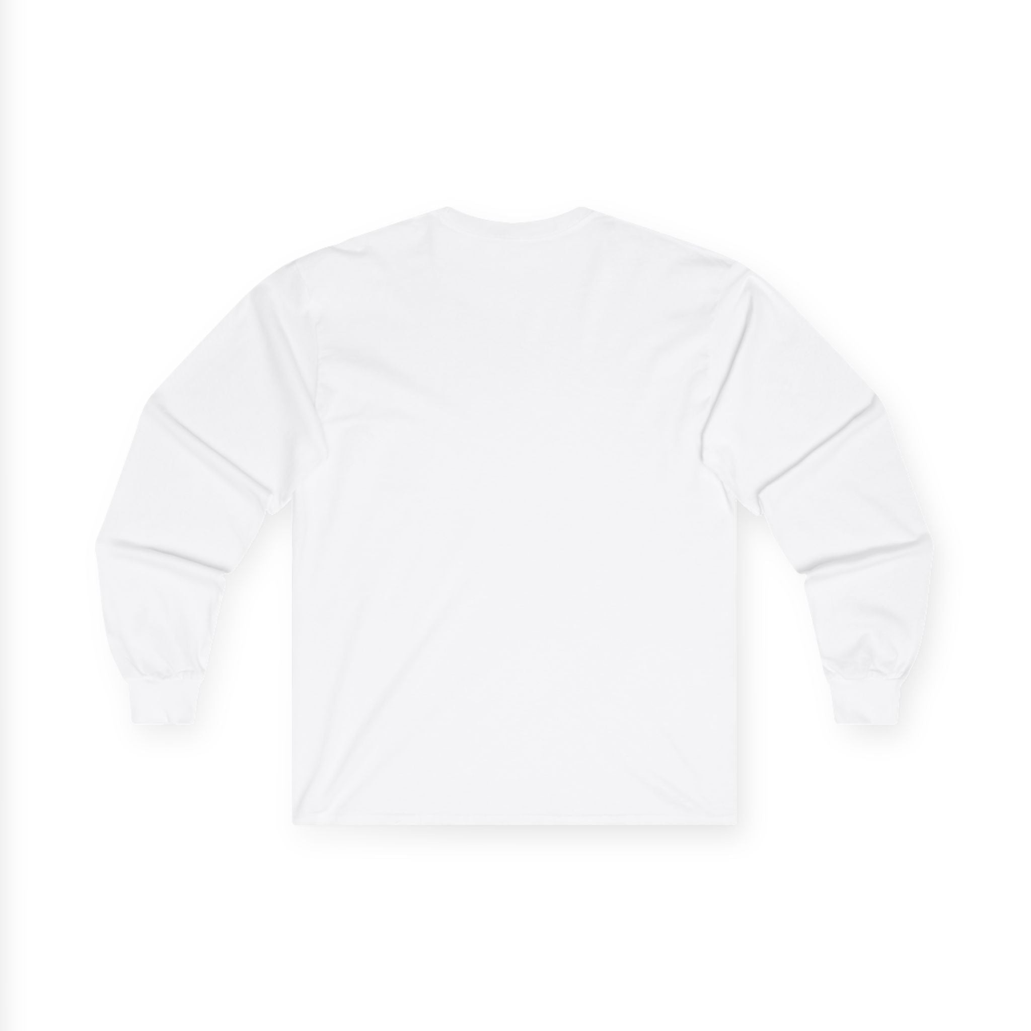 Smoking Helps Long Sleeve Tee — Minimal Cigarette Leaf Logo
