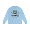 Smoking Helps Acid Wash Oversize Long Sleeve T-Shirt