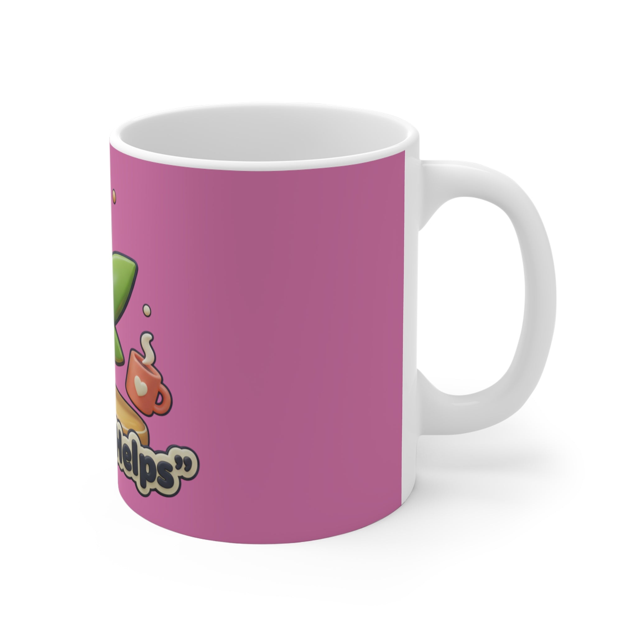 Mug — 'Smoking Helper' Cute Cannabis Leaf Coffee Mug