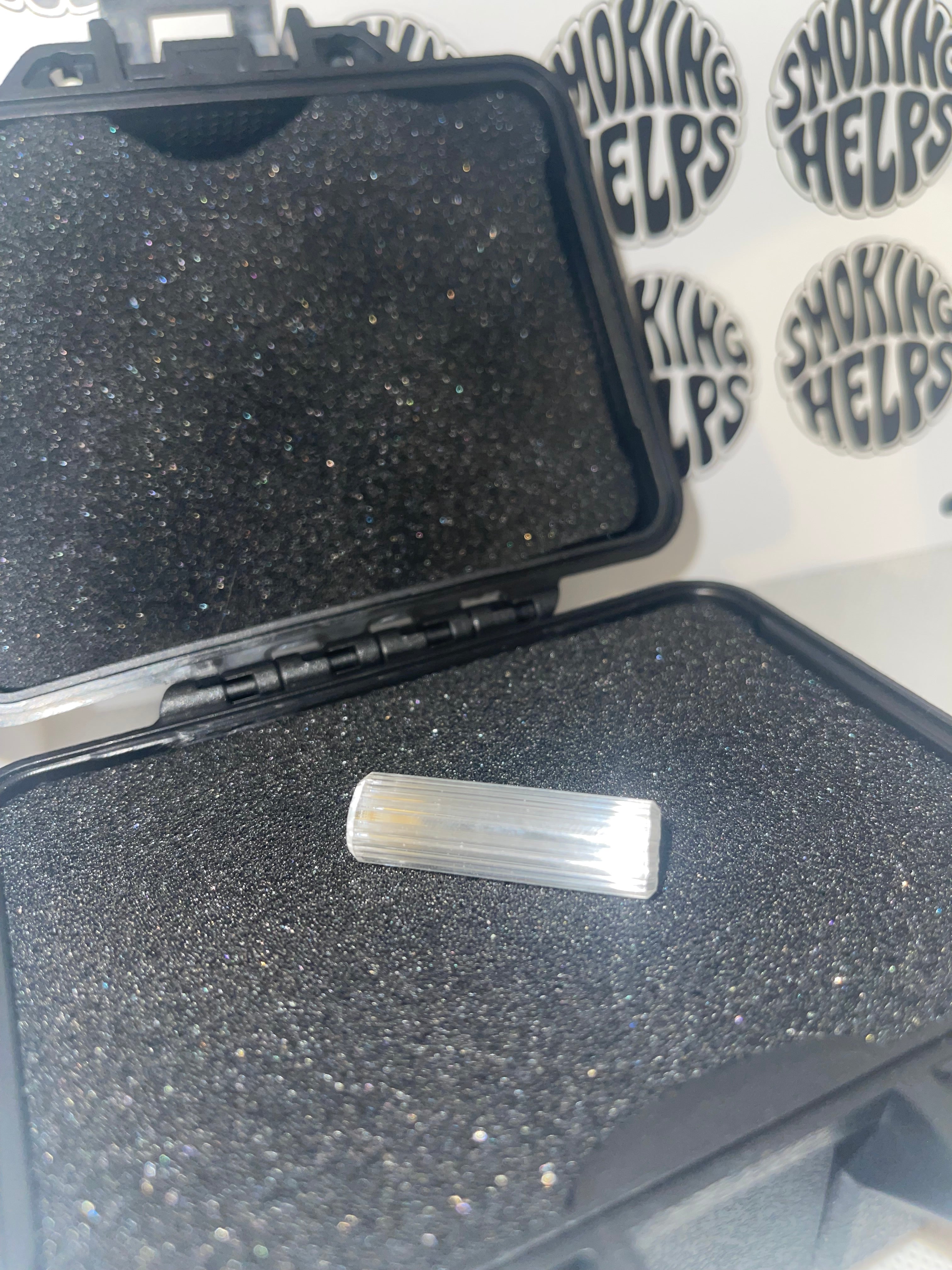 Sabai Glass Tip - Clear Web Pattern