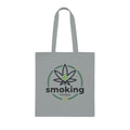 Smoking Leafs Canvas Tote Bag – Eco-Friendly Cannabis Leaf Grocery & Market Tote