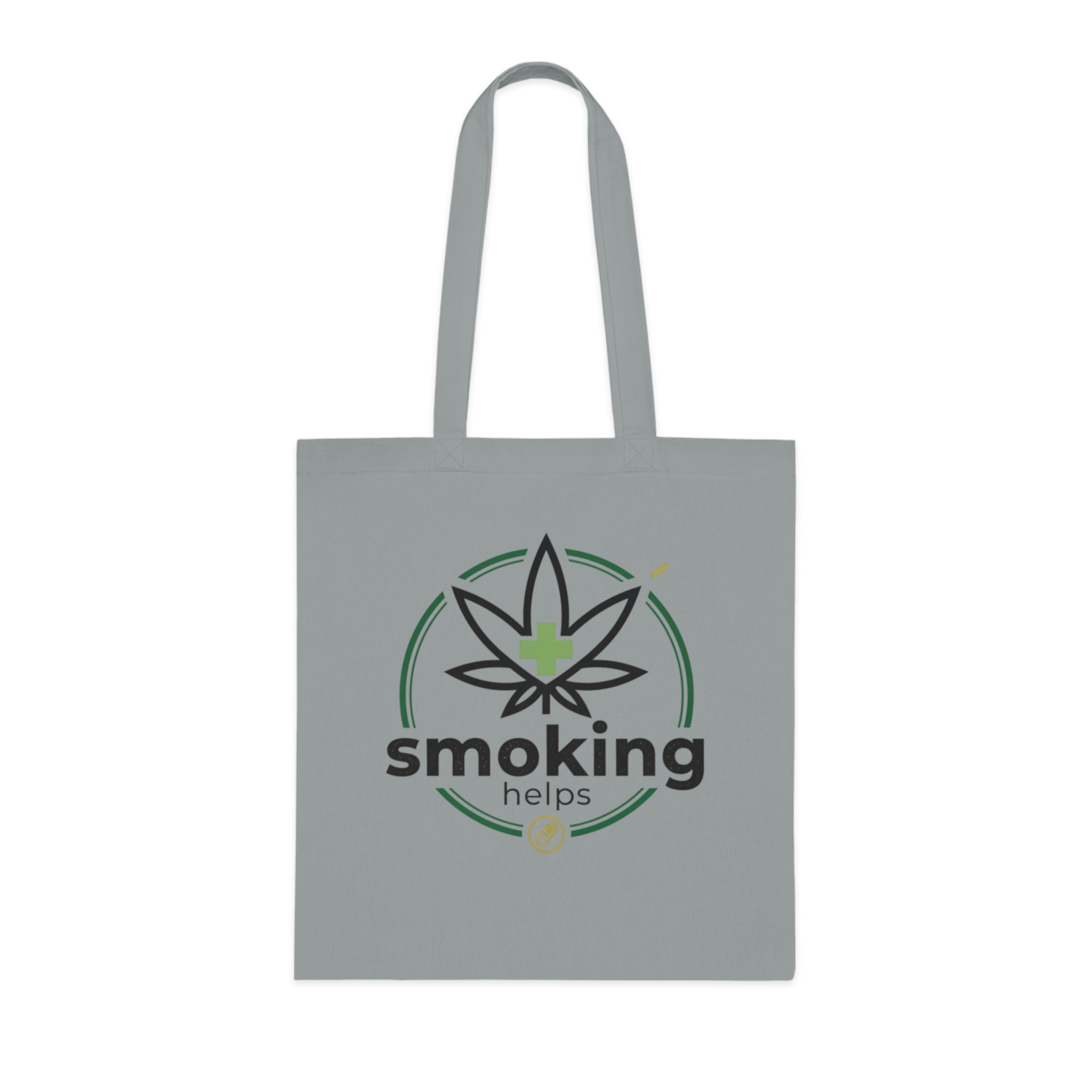 Smoking Leafs Canvas Tote Bag – Eco-Friendly Cannabis Leaf Grocery & Market Tote