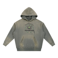 Lewsfried up X Smoking Helps Collab Vintage Washed Frayed Fleece Hoodie