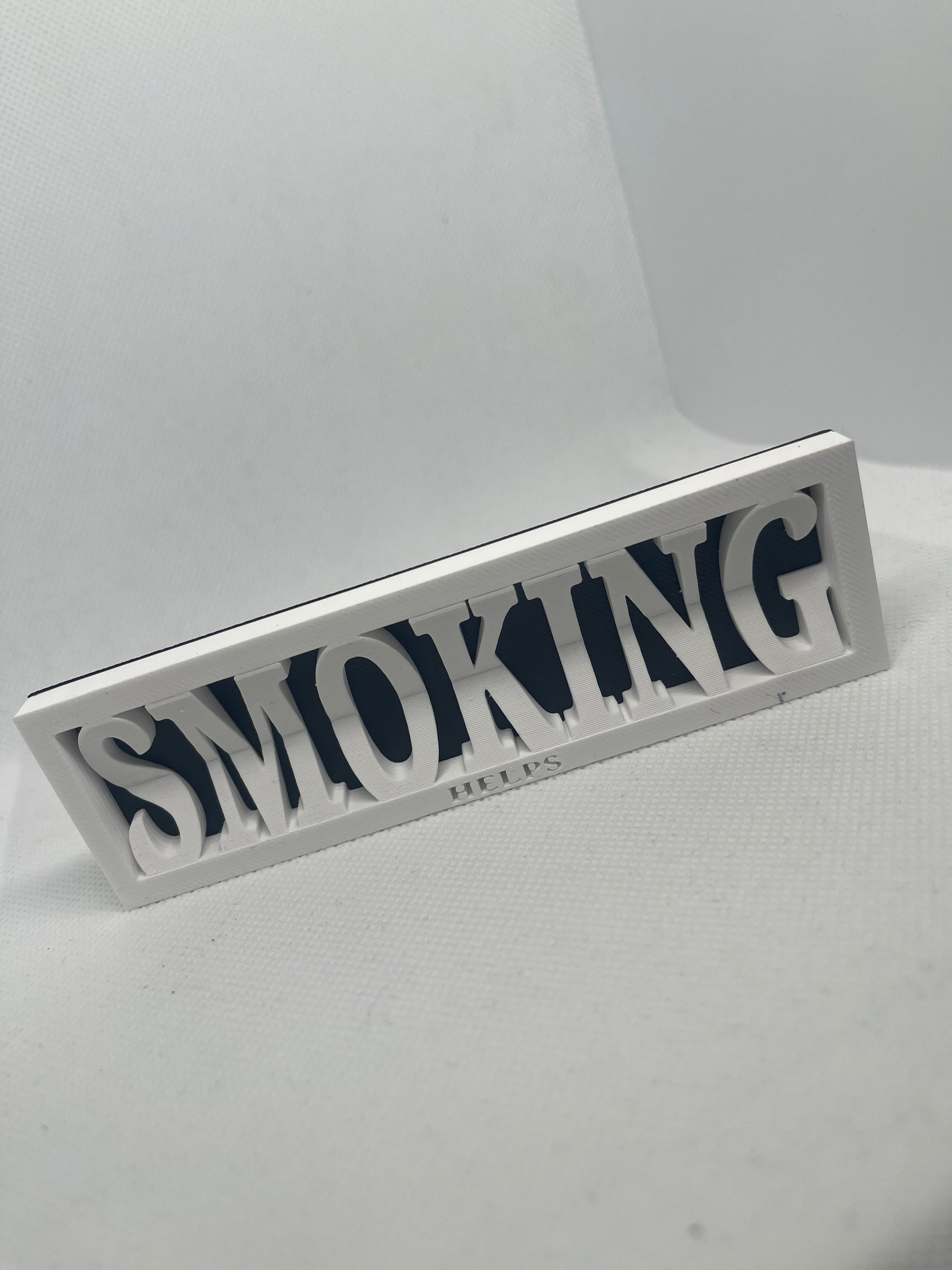 Smoking Helps 3D Printed Rolling Stand