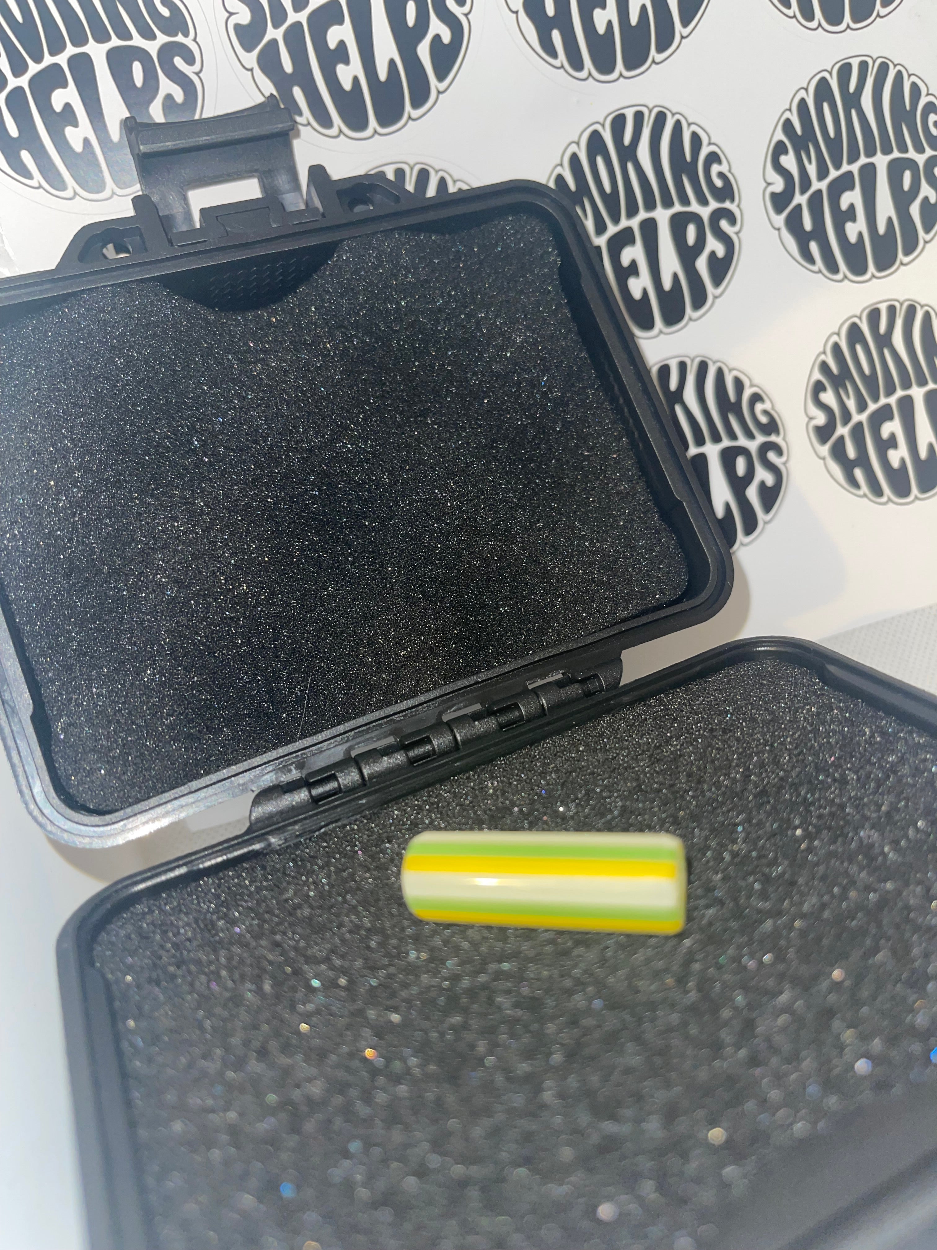 Sabai Glass Tip - Sprite (White Green Yellow)