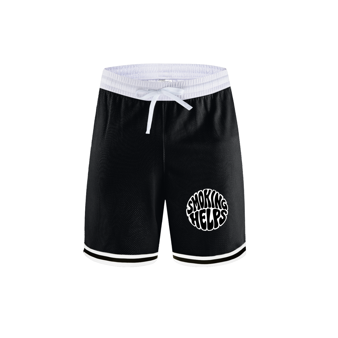 Smoking Helps Bubble Logo Basketball Shorts