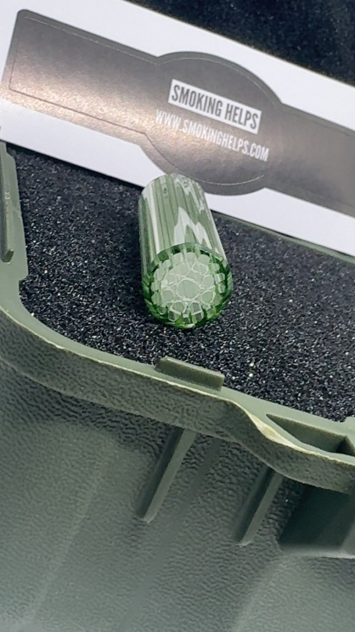 Sabai Glass Tip - Stardust Green