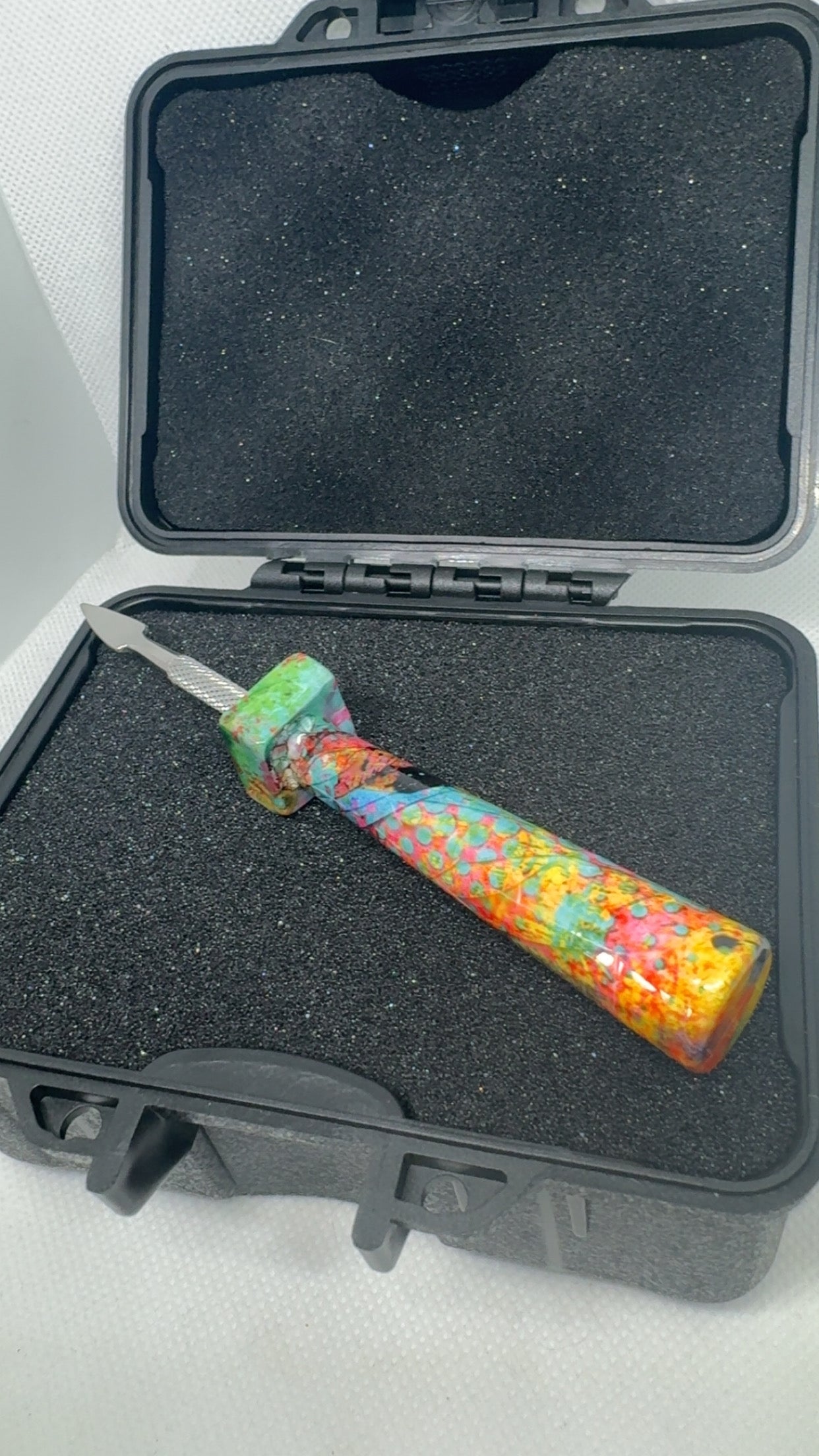 Multicoloured Resin Handle Dab Tool