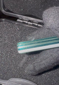 Sabai Glass Tip Ovals- Teal, White, Black