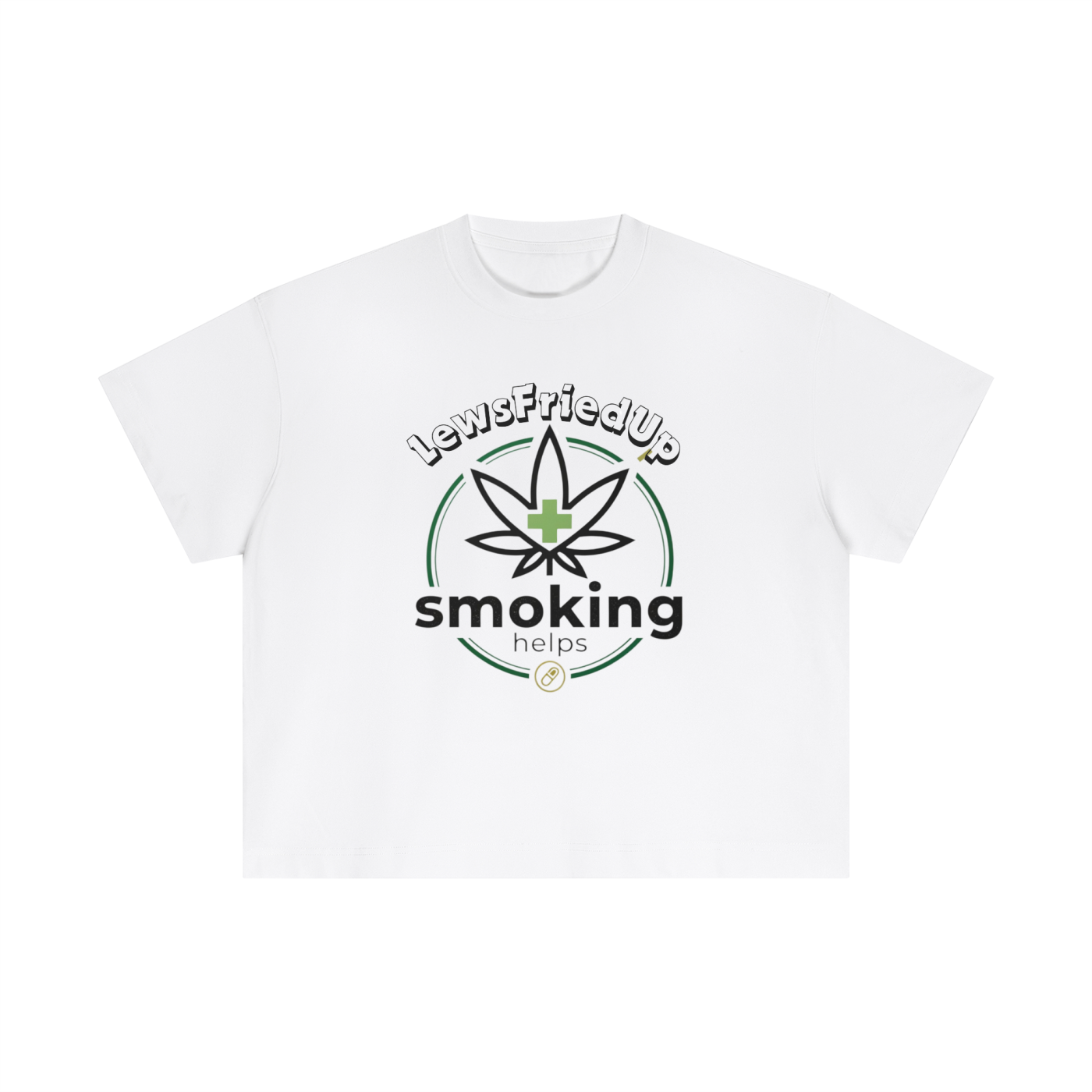 Lewsfriedup X Smoking Helps Collab - Essential Cotton T-shirt