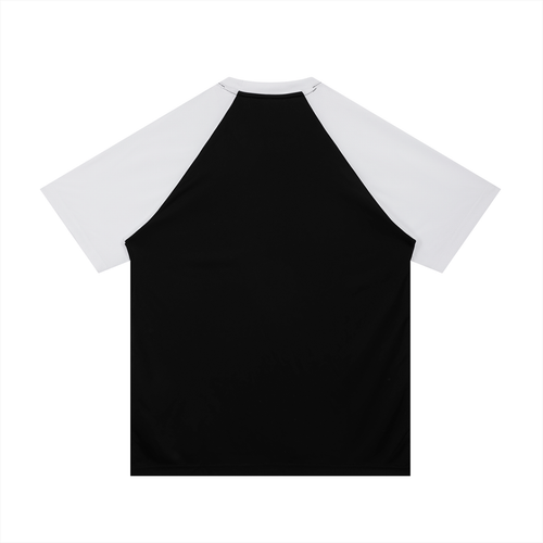 Contrast Raglan Sleeve Mesh Smoking Helps T-Shirt