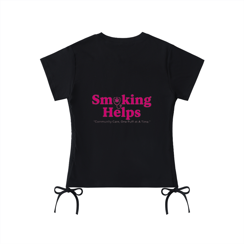 Smoking Helps Essential Drawstring T-Shirt