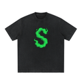 Heavyweight Vintage Washed Frayed T-Shirt S Branded