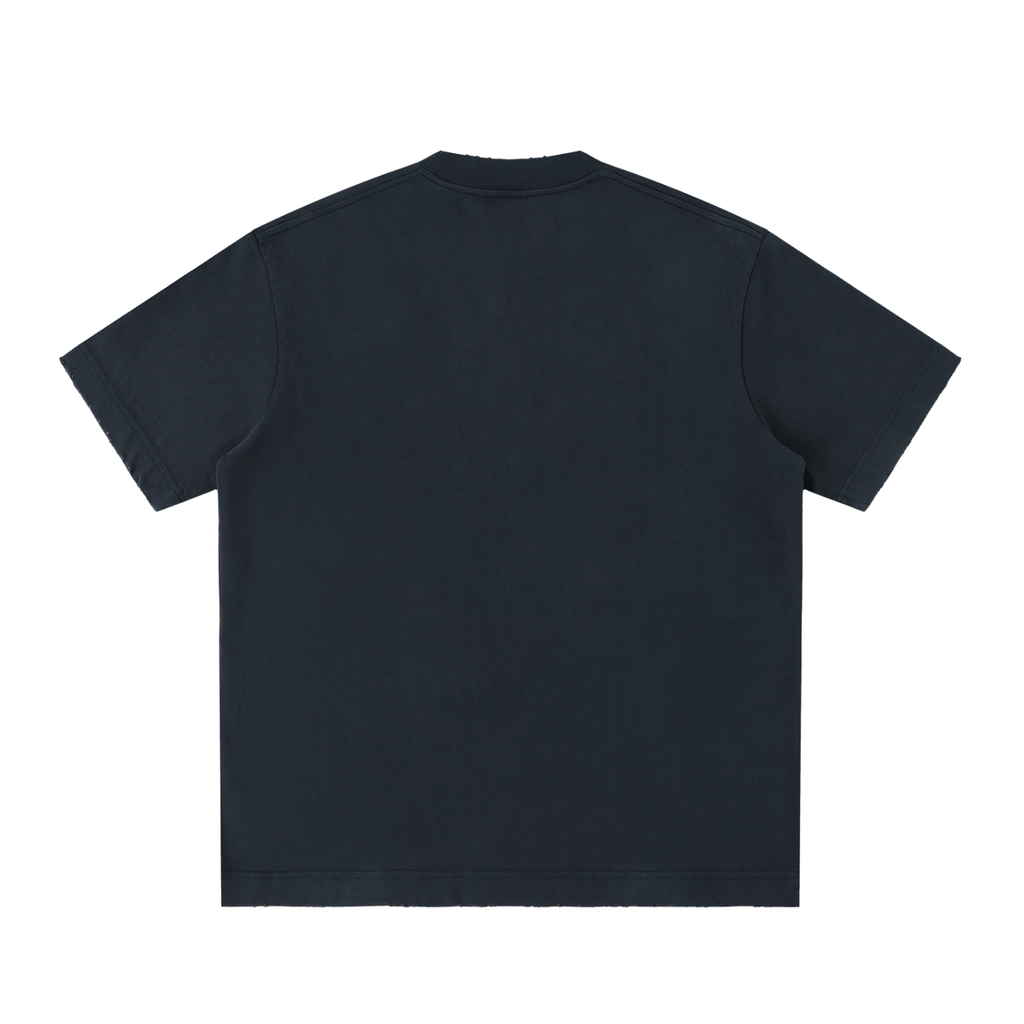 Heavyweight Vintage Washed Frayed T-Shirt S Branded