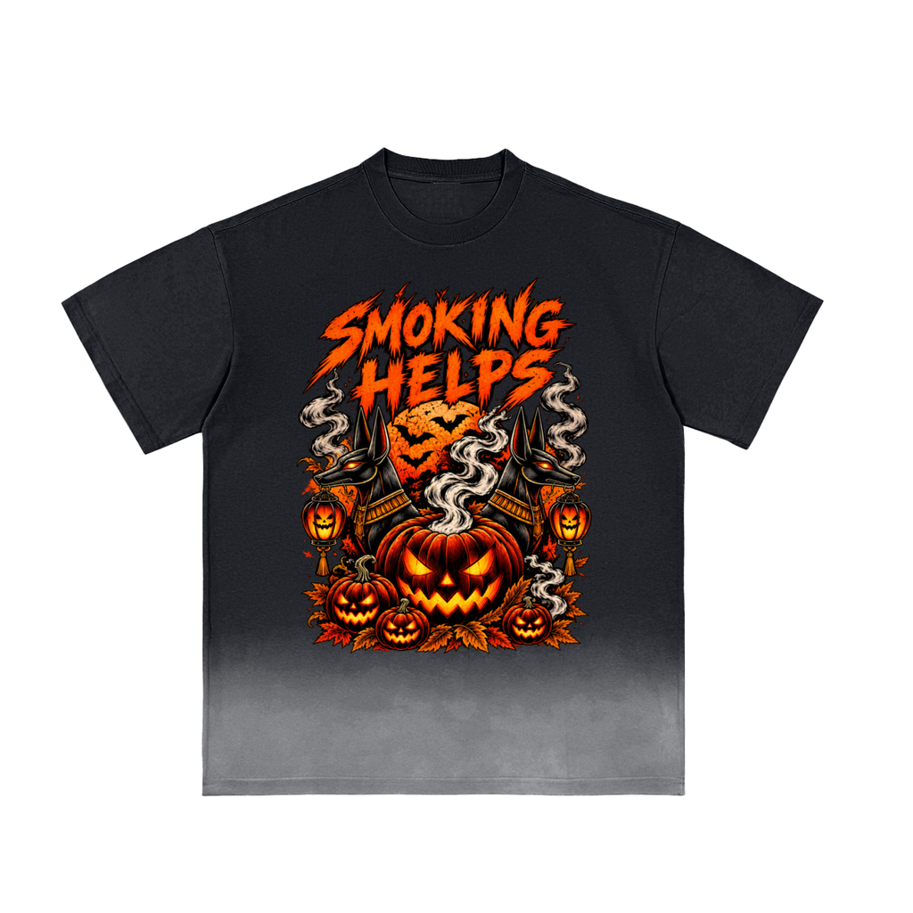 Smoking Helps Halloween Theme T-shirt
