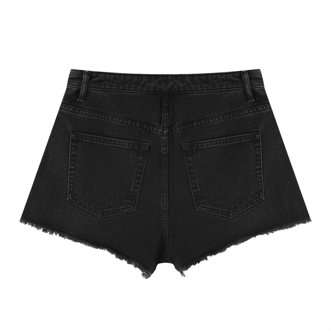 Women's Vintage Demin High Rise Smoking Helps Shorts