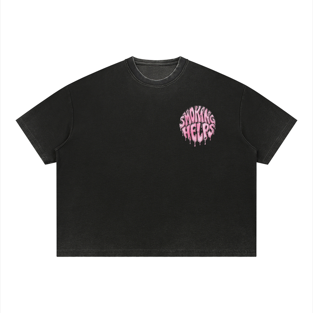 Women's Smoking Helps Washed T-Shirt